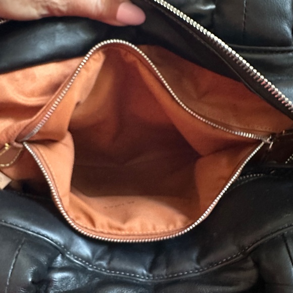 Coach Black Leather Restored Pillow Tote - Picture 11 of 16